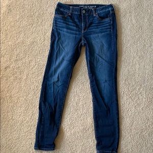 American Eagle High Rise Dark Wash Jegging